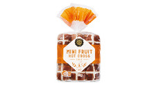 Mini Fruit Hot Cross Buns 9pk  