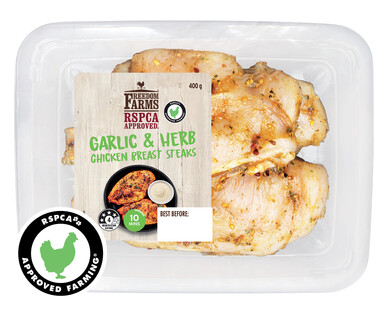 Freedom Farms RSPCA Approved Chicken Breast Steaks 400g