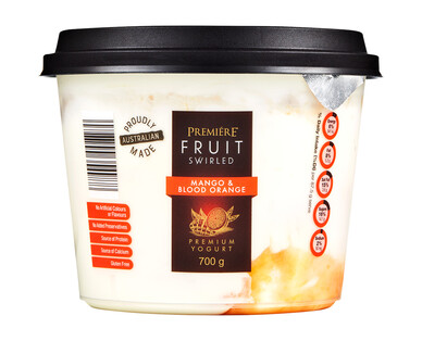 Premiere Fruit Swirl Blood Mango Orange Yogurt 700g