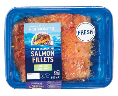 The Fishmonger Fresh Tasmanian Salmon Fillets 500g