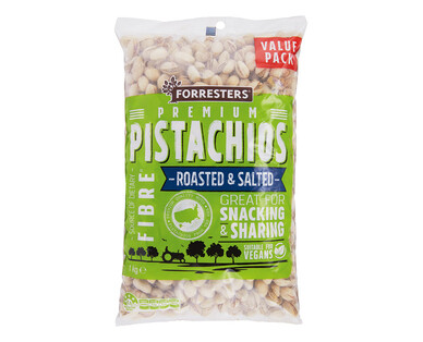 Forresters Roasted &amp; Salted Pistachios 1kg