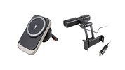 Adjustable Tablet Holder or Magnetic Phone Holder with Wireless Charge