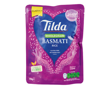 Tilda Wholegrain Basmati Rice 250g