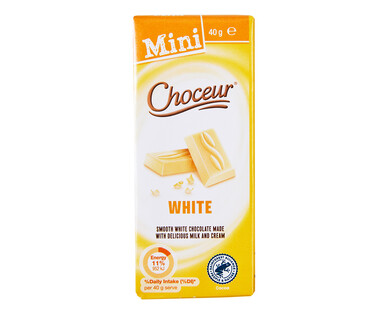 Choceur White Mini Chocolate Bars 5 x 40g