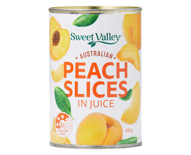 Sweet Valley Peach Slices in Juice 410g