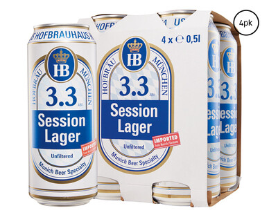 Hofbräuhaus Session Lager 4 x 500ml