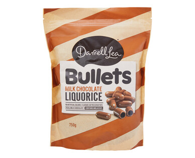 Darrell Lea Milk Chocolate Liquorice Bullets 750g