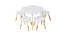 Children’s Table and Stool Set - White 