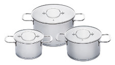 Stainless Steel Pot Set 3 Piece 