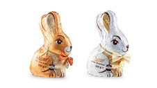 Luxury White or Dark Chocolate Sitting Bunny 100g 