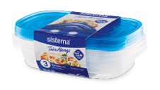 SISTEMA Take Alongs Rectangle 3pk 