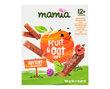 Mamia® Fruit &amp; Oat Bars 90g - Apricot 12mth+