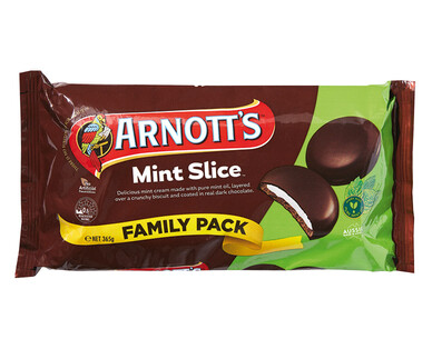 Arnott’s Mint Slice Family Pack 365g