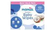 Scented Baby Wipes with Coconut Oil 6 x 80pk