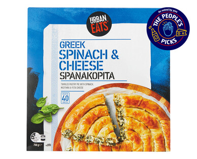 Urban Eats Greek Spinach &amp; Cheese Spanakopita 750g