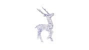 LED Solar Acrylic Look Reindeer Light