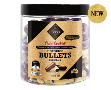 Hugos Liquorice Bullets Medley 450g