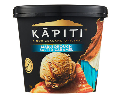 Kāpiti Marlborough Salted Caramel Ice Cream 1L