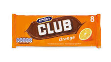 McVities Club Orange Biscuit Bar 8pk/176g 