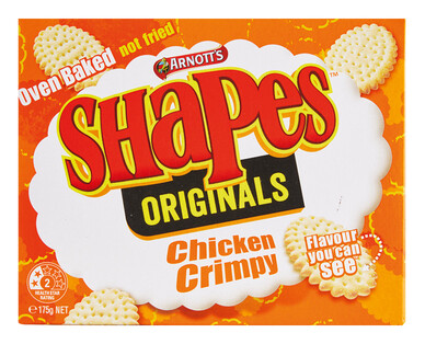 Arnott’s Chicken Crimpy Shapes 175g