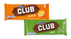 Assorted Club Biscuits Bars 8pk/176g 