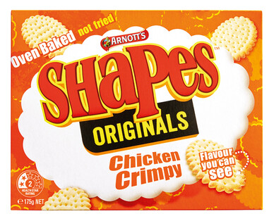 Arnott’s Shapes Chicken Crimpy 175g