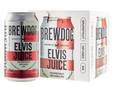 BrewDog Elvis Juice Grapefruit Infused IPA 4 x 375ml