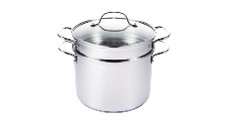 Home Cook Stainless Steel Stockpot with Pasta Insert 