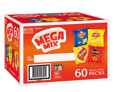 Smith’s Chips Mega Mix 60pk/1140g