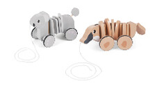 Wooden Pull-Along Toys with String 