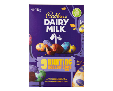 Cadbury Dairy Milk Hunting Hollow Eggs 153g