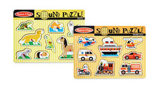 Melissa & Doug Sound Peg Puzzles 