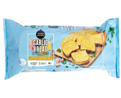 World Kitchen 9 Slice Garlic Bread 270g