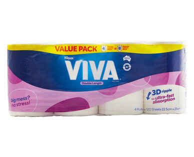 Viva Paper Towel Double Length 4pk