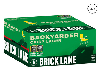 Brick Lane Backyarder Crisp Lager 12 x 355ml