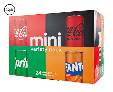 Coke Variety Mini Cans 24 x 250ml