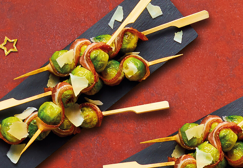 Bacon and Brussels Sprouts Skewers Recipe