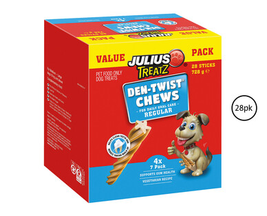 Julius Treatz Den-Twist Chews 28pk 