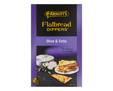 Arnott’s Flatbread Dippers Olive &amp; Fetta 130g