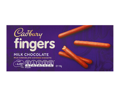 Cadbury Milk Chocolate Fingers 114g