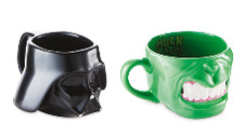 Licensed Novelty 3D Coffee Mugs 