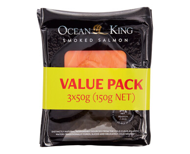 Ocean King Smoked Salmon 3 x 50g