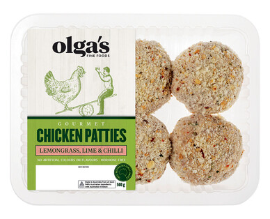 Olga’s Fine Foods Chicken Patties 500g