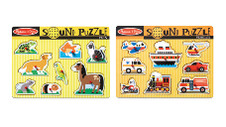 Melissa & Doug Sound Peg Puzzles 