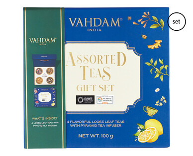 Vahdam Loose Leaf Tea Gift Set 100g