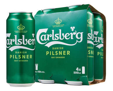 Carlsberg Pilsner 4 x 500ml