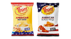 Thins American Buffalo Wings or Hot Dog Chips 175g 