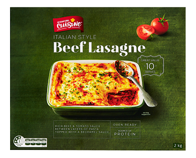 International Cuisine Beef Lasagne 2kg